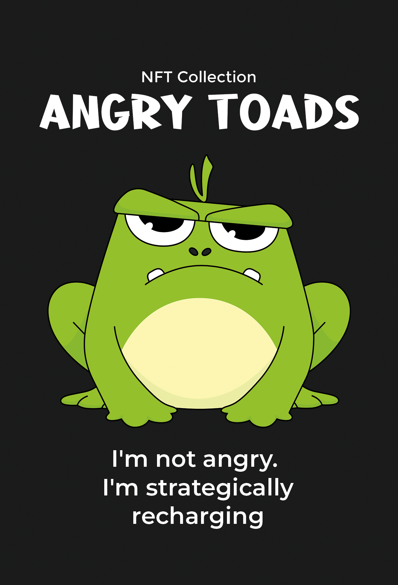 Angry Toads – Front – Postcard Angry Toads - Front - Postcard